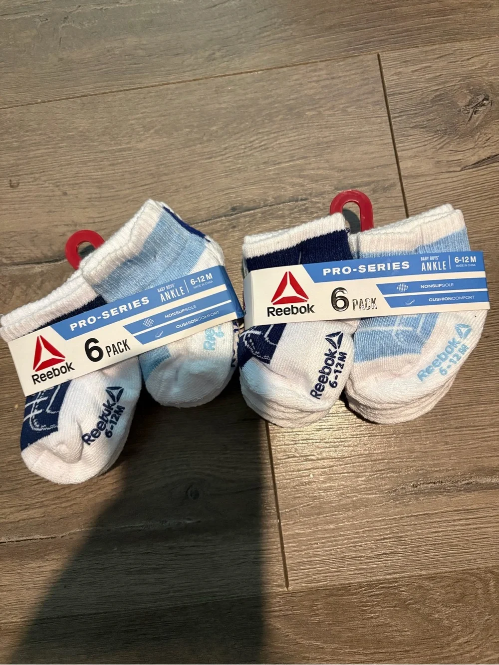 Baby Reebok 6Pk Lot Of 2 Total 12Socks 6-12M
